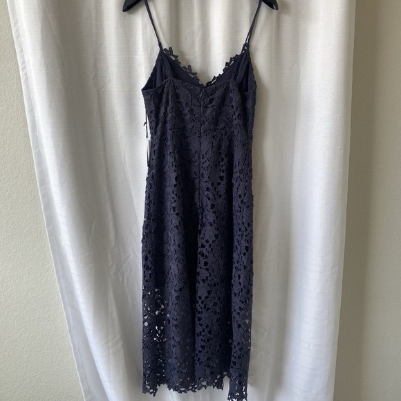 ASTR THE LABEL Lace A Line Midi Dress Navy Size XL NWT - Picture 6 of 13